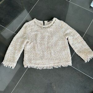 Zara boucle  top
